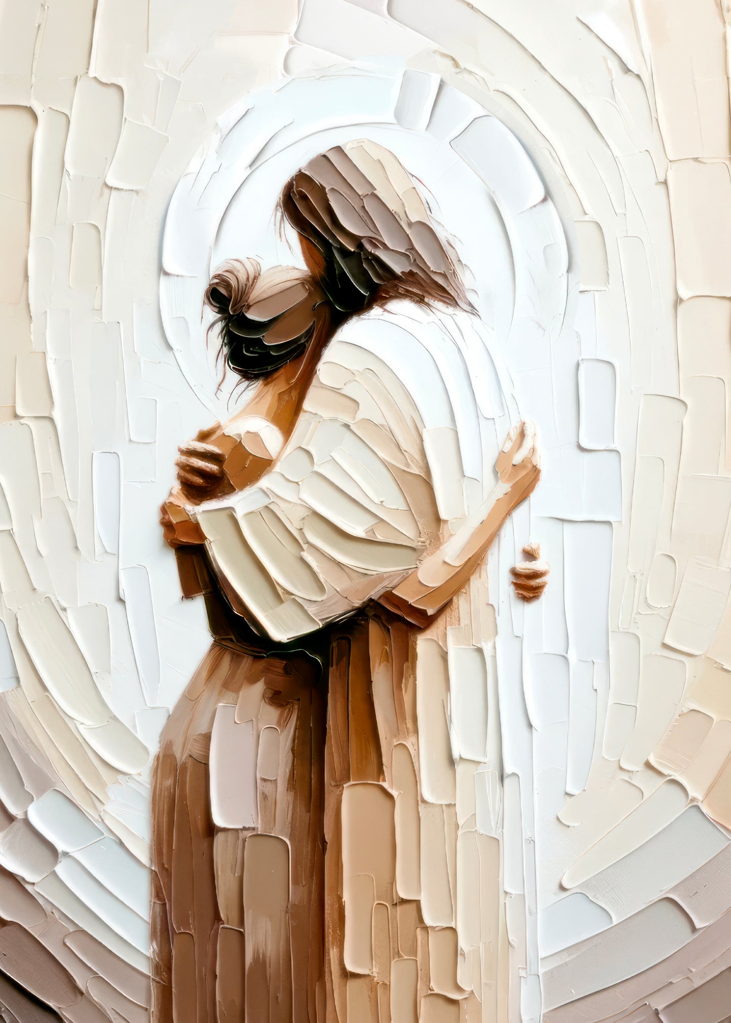 Jesus Embracing a Woman