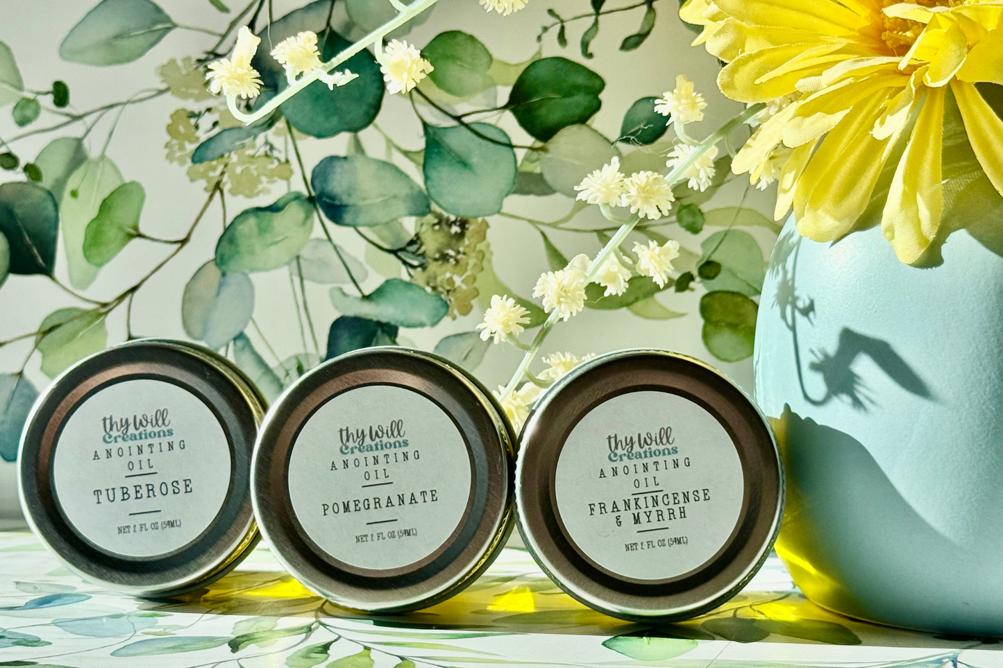 Tuberose Scented Anointing Oil 2 oz Jar