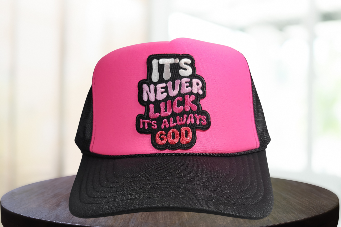 It's Never Luck Trucker Hat