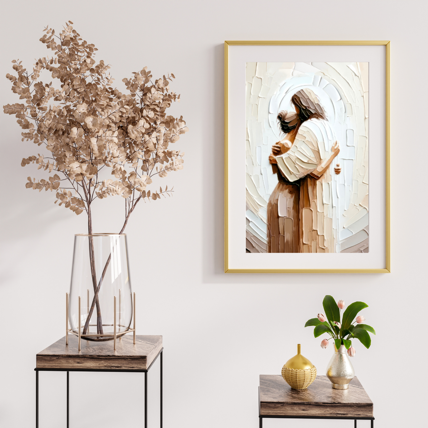Jesus Embracing a Woman