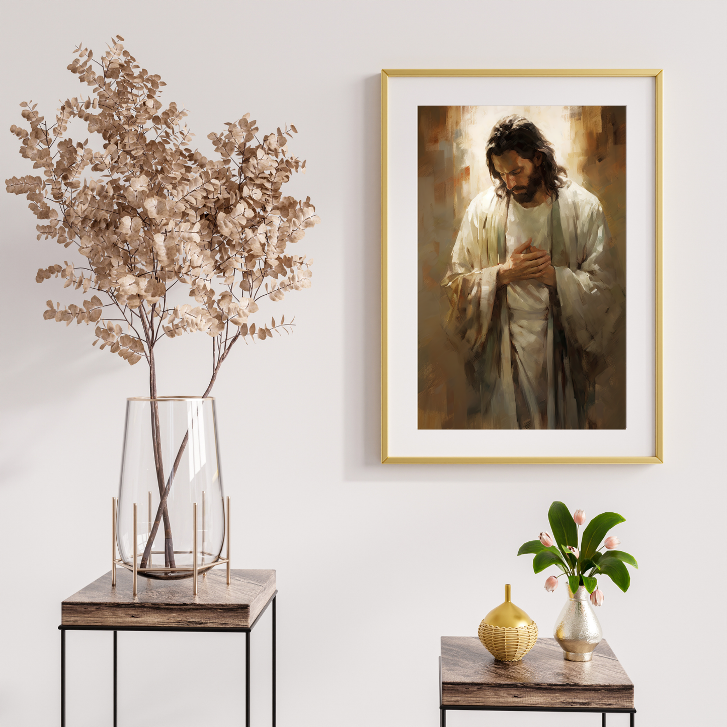 Jesus Praying Artwork