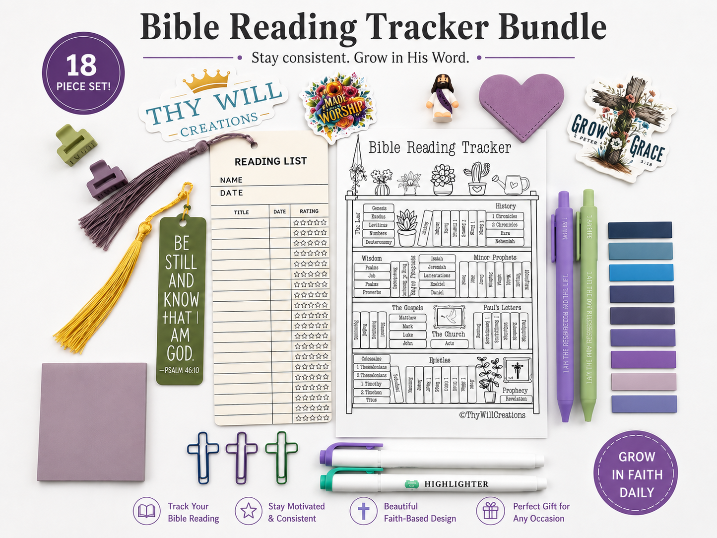 Bible Reading Tracker Bundle