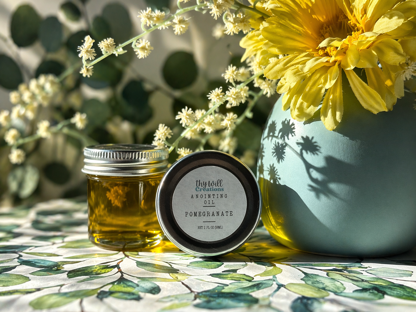 Pomegranate Scented Anointing Oil 2oz Jar