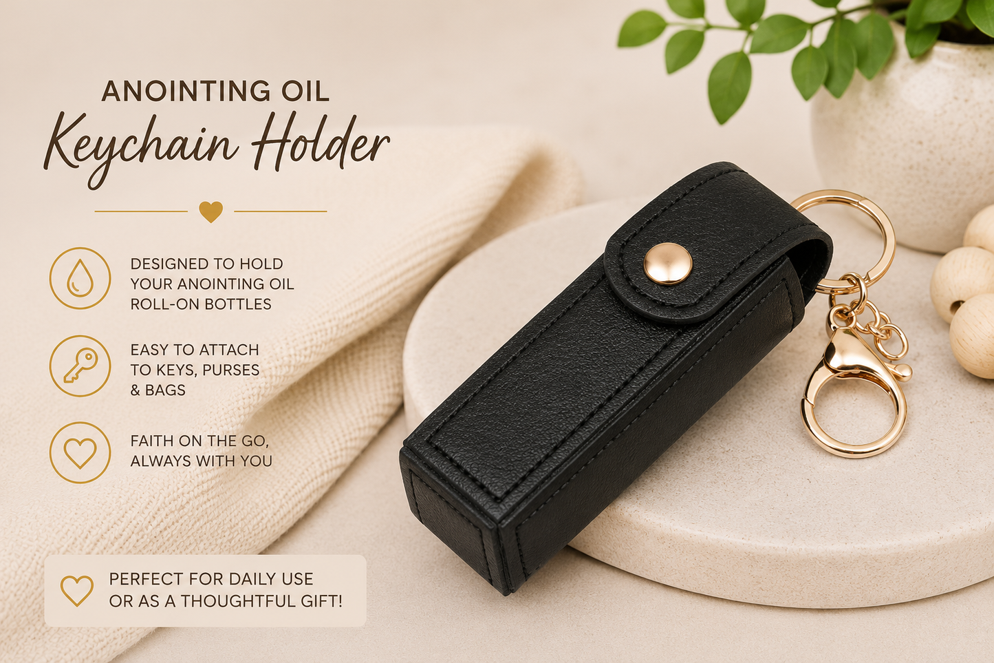 Black Anointing Oil Holder