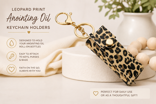 Cheetah Print Anointing Oil Holder