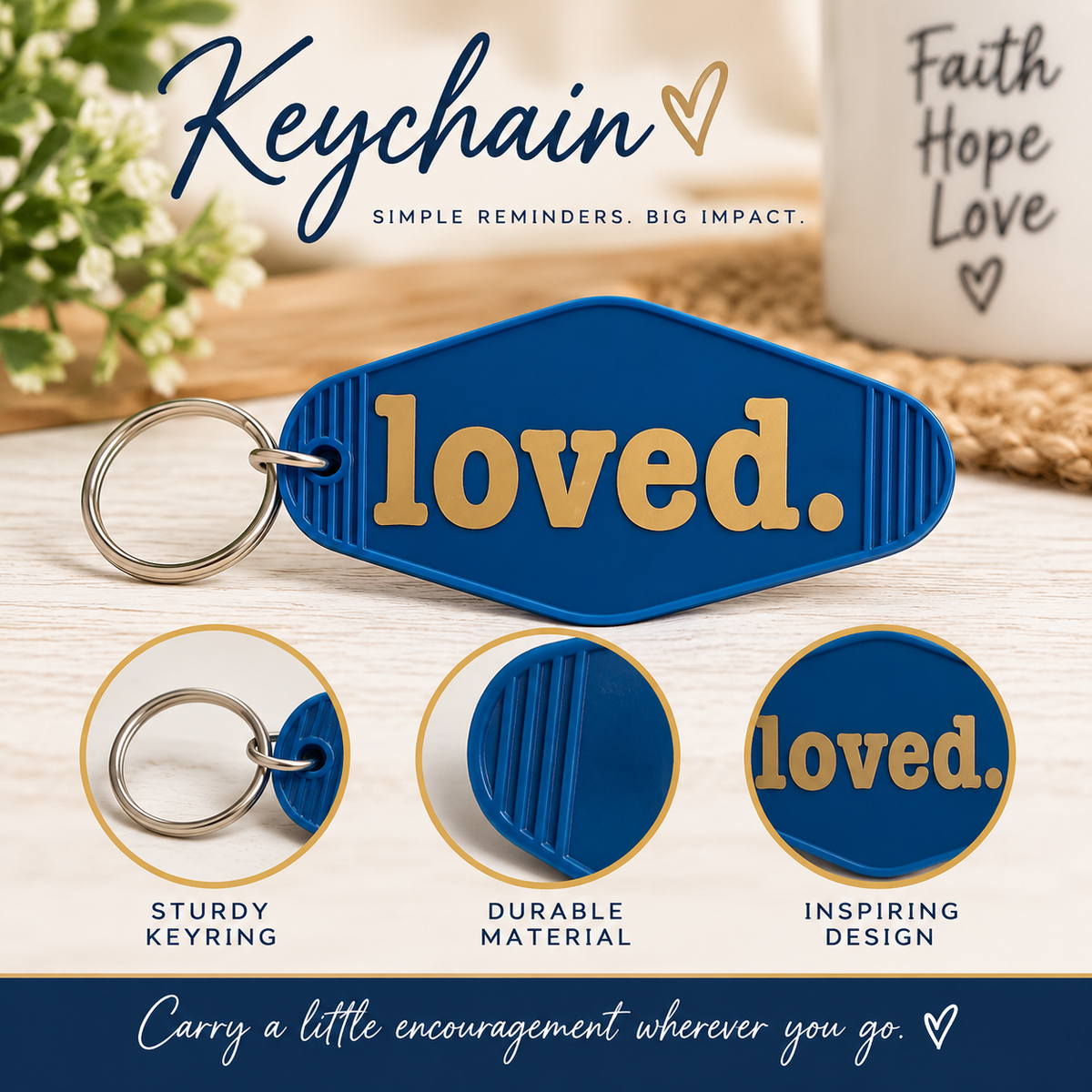 Loved. Keychain