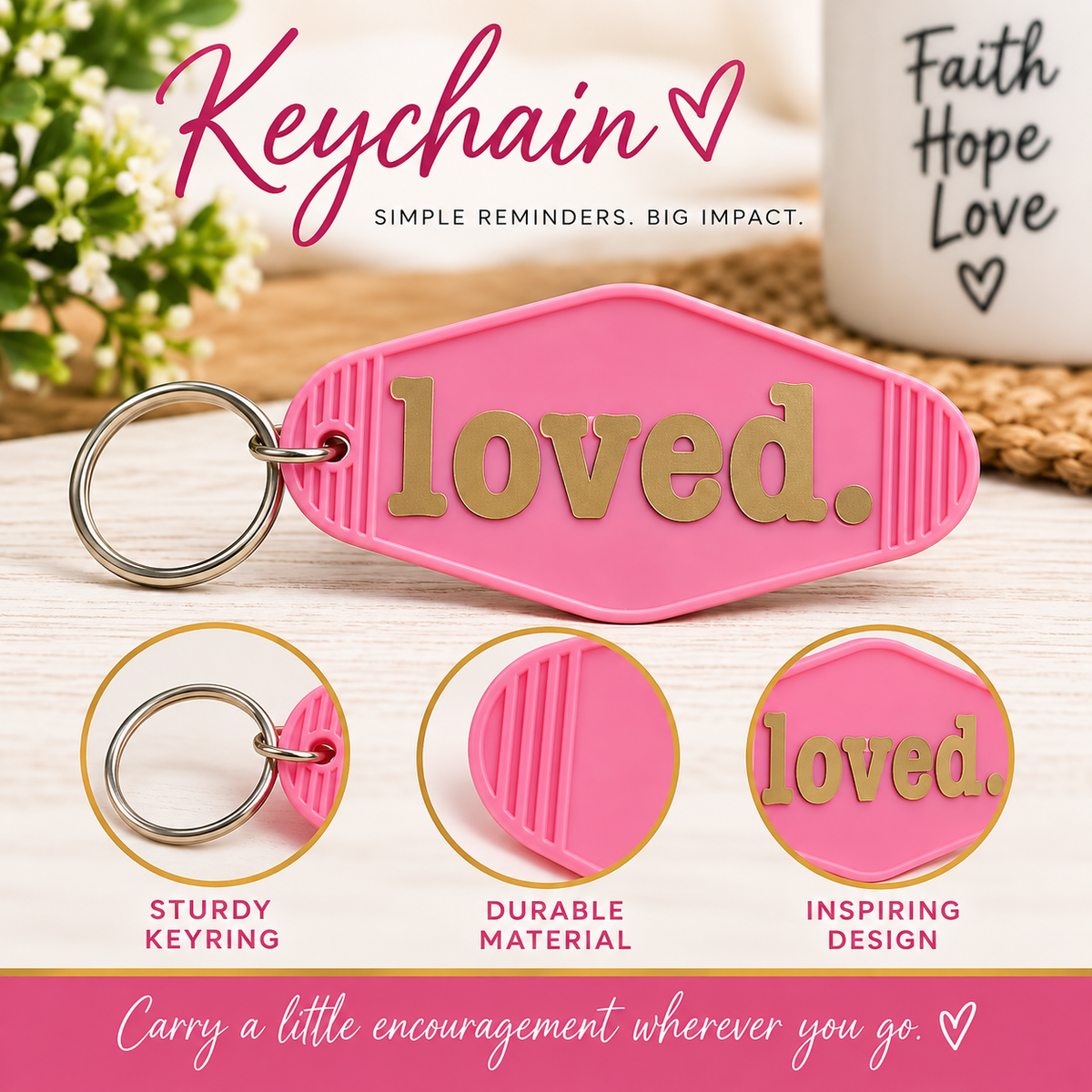 Loved. Keychain