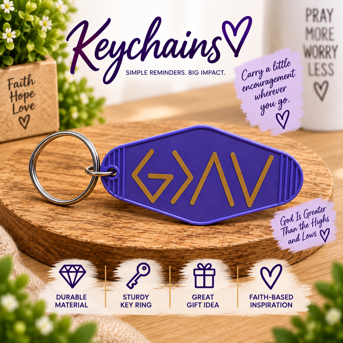 God Is Greater Keychain