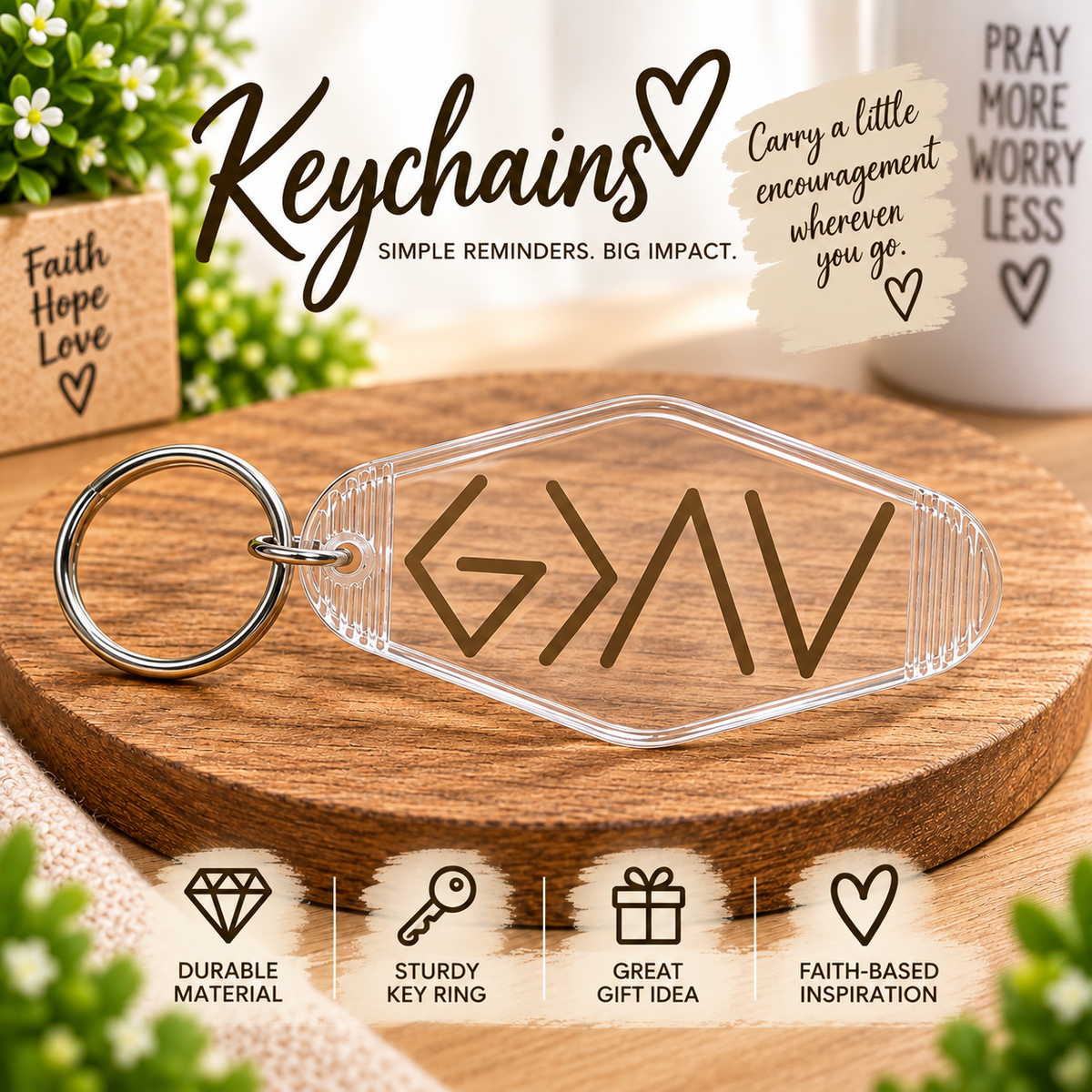 God Is Greater Keychain