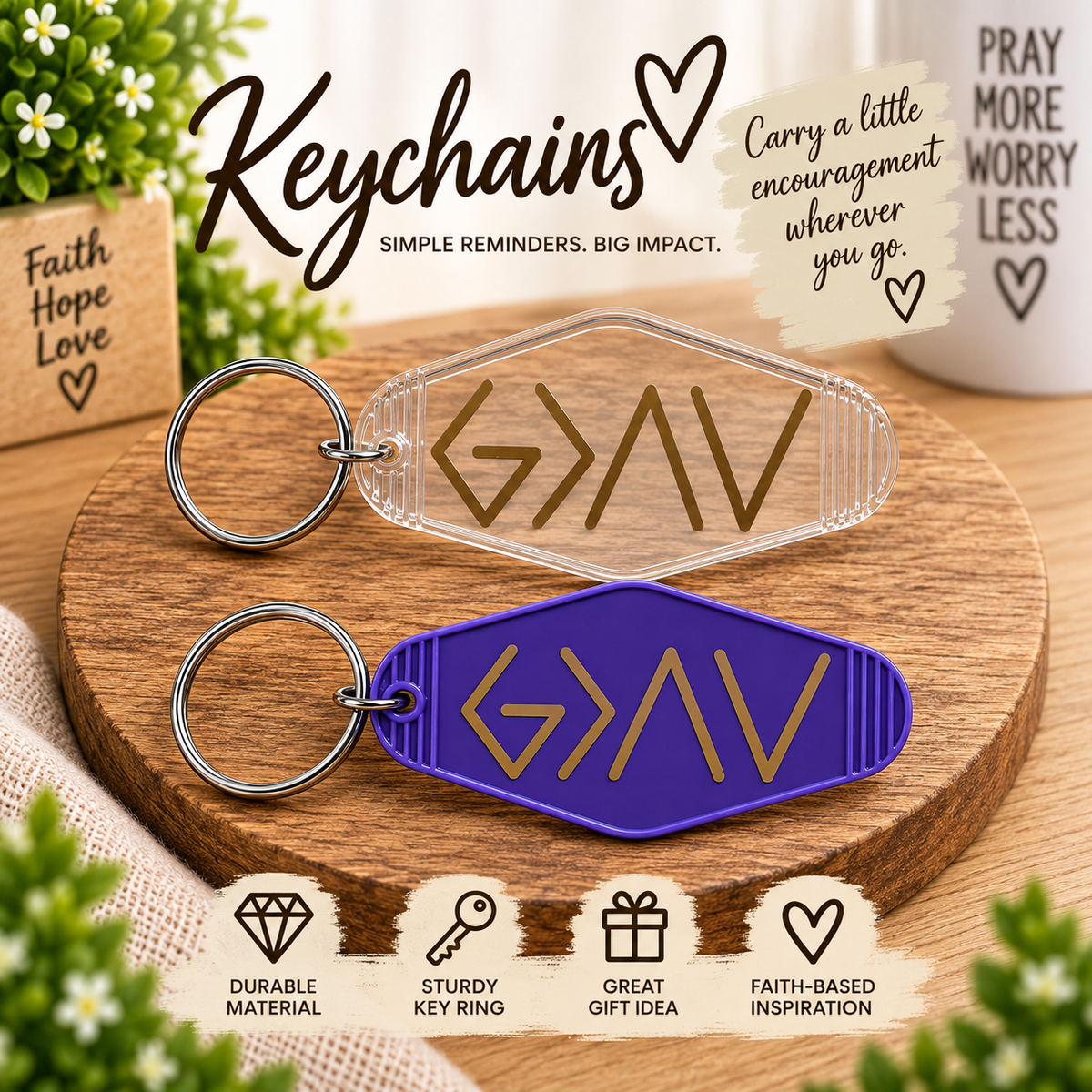 God Is Greater Keychain