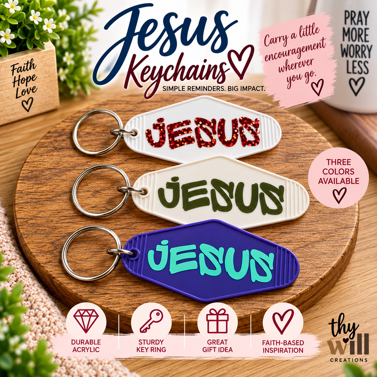 Jesus Keychain