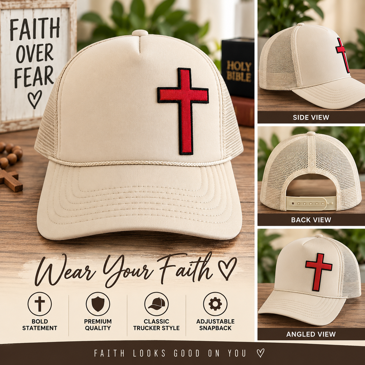 Cross Trucker Hat