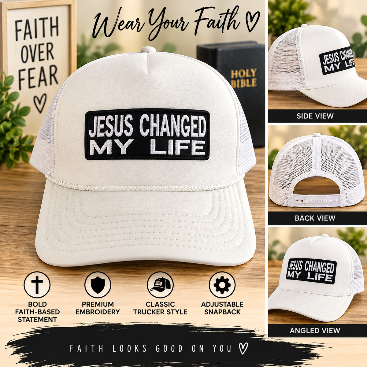 Jesus Changed My Life Hat