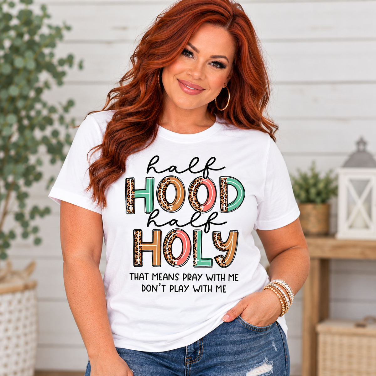 Half Hood Half Holy T-Shirt