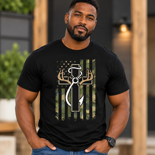 Hunting, Fishing & Faith T-shirt — PREORDER