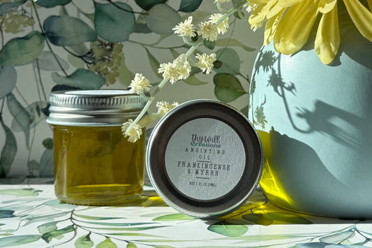 Frankincense & Myrrh Scented Anointing Oil 2oz Jar