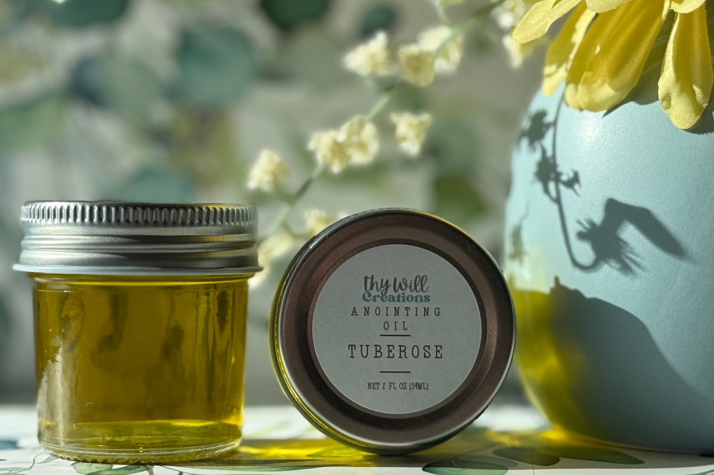 Tuberose Scented Anointing Oil 2 oz Jar