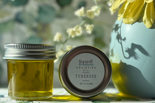 Tuberose Scented Anointing Oil 2 oz Jar